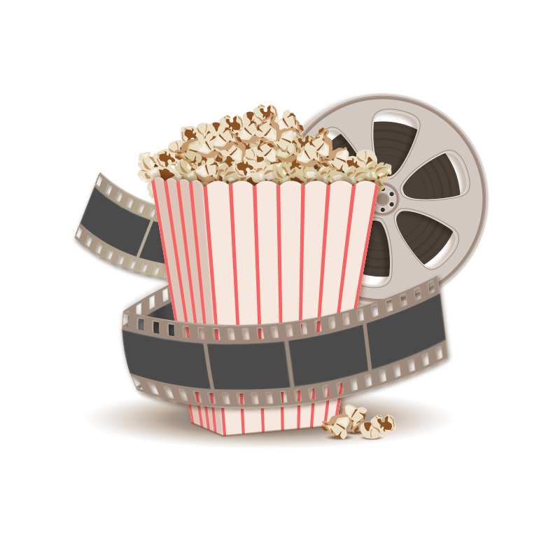 Popcorn and filmstrip