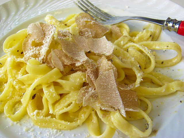White Truffle sauce with tagliatelle
