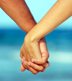 A Couple holding hands