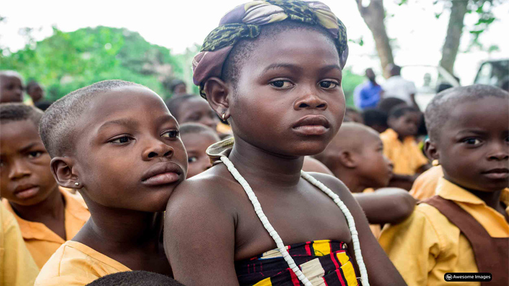 Ghanaian school children